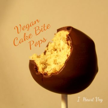Vegan Cake Bite Pops